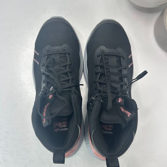 Timberland Pro Setra Mid Composite Safety Toe Black Grey Rose Womens 8 Wide NWOB - Picture 5 of 11